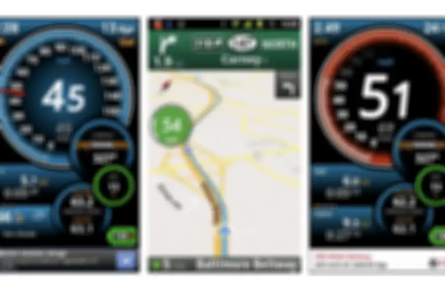 Tampilan aplikasi Ulysse Speedometer