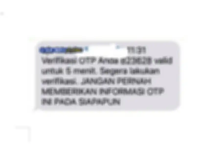Gambar 1. Verifikasi OTP m-Banking