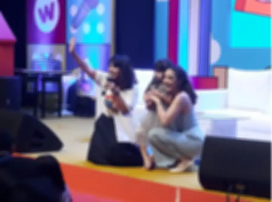 Gisella Anastasia dan Gempita Nora Marten saat jadi bintang tamu di acara Wonderfest 2019, di JCC, Senayan, Jakarta Pusat pada Minggu (23/6/2019).
