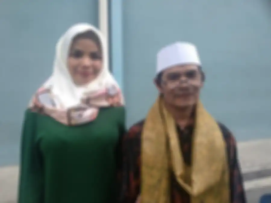 Dinar Candy dan ayahnya saat ditemui Grid.ID di kawasan Tendean, Jakarta Selatan, Senin (20/5/2019)