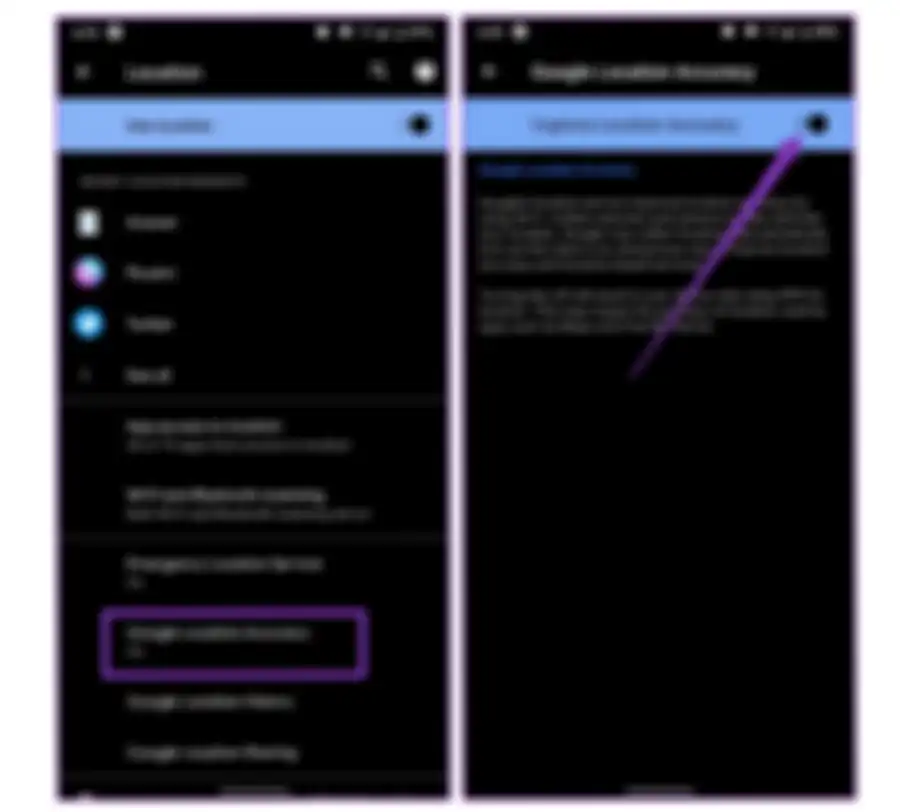 Menu high accuracy untuk Google Maps
