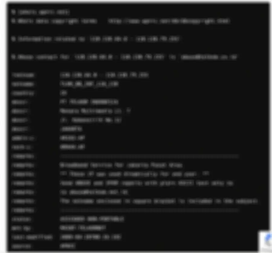 IP Address pelaku browsing 110.138.77.58