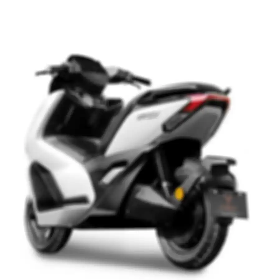 Bagian belakang motor listrik baru U-Winfly M100.