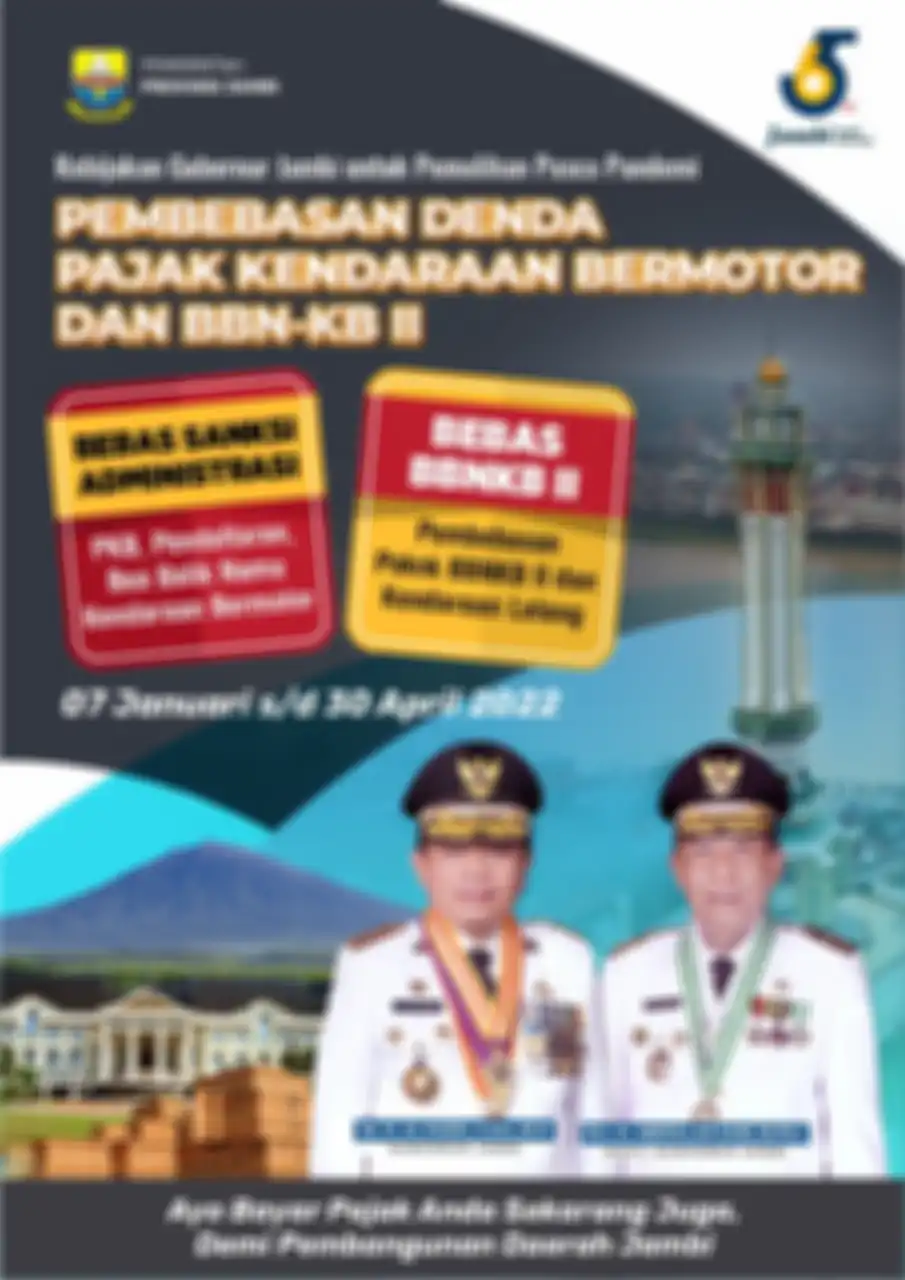 Program pembebasan atau pemutihan pajak kendaraan di Jambi, denda pajak dihapus.