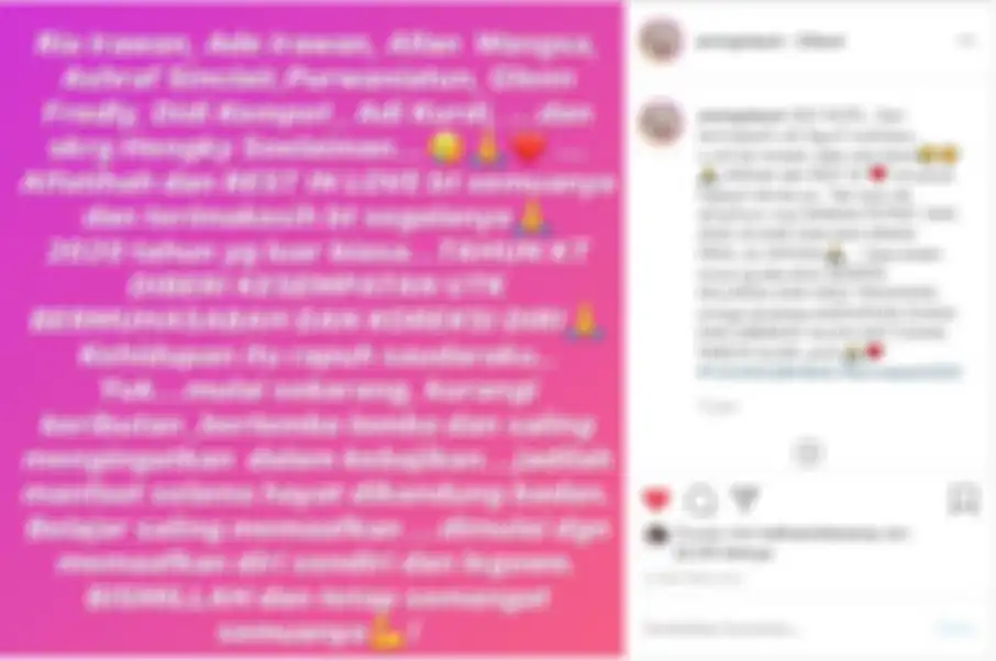 Unggahan Aming terkait banyaknya kabar duka yang menghiasi berita Tanah Air