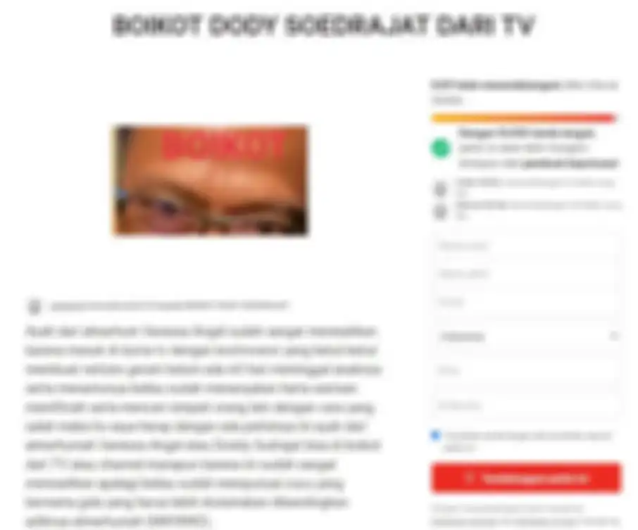 Petisi boikot Doddy Sudrajat