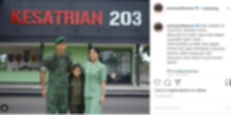 Annisa POhan kenang masa-masa saat jadi Ibu Persit