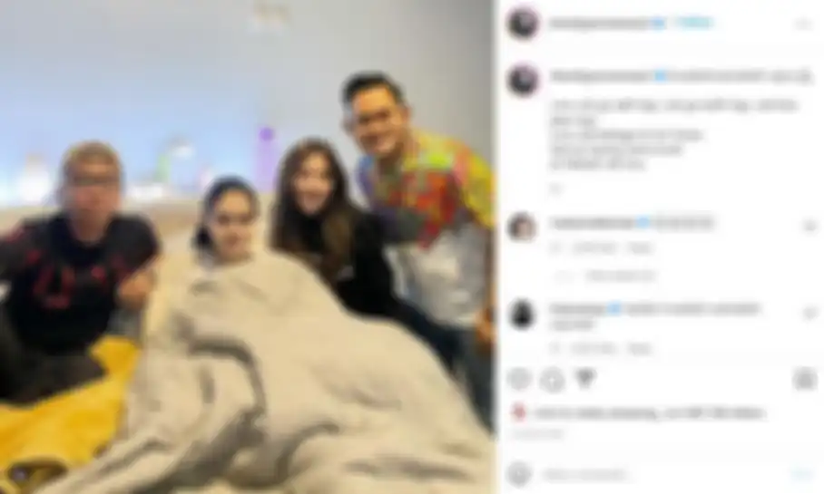 Postingan Shandy Purnamasari terkait kabar duka Laura Anna meninggal dunia