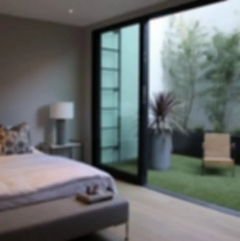 Desain kamar tidur menghadap taman ini memancarkan aura segar nan adem. Baru lihat 7 foto inspirasinya suami jadi malas kerja.