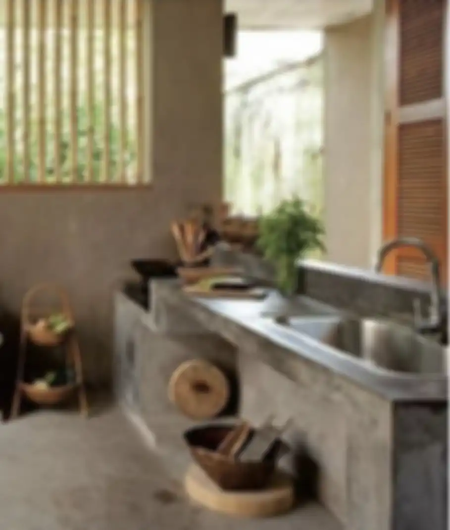 Desain meja dapur cor ini mampu memberi suasana aesthetic di area memasak. Dapur pun jadi makin berkelas. Tengok 9 foto hasilnya. 