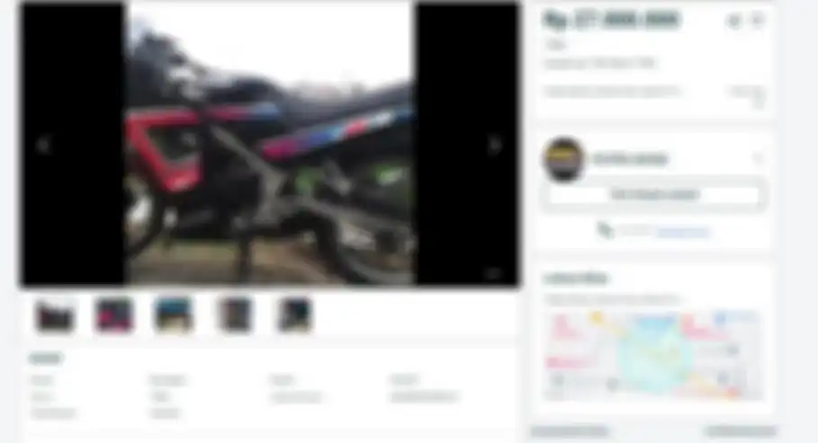 Suzuki RGR 150 tahun 1992 dijual warga Tanjung Priok Rp 27 jutaan, kondisi orisinil.