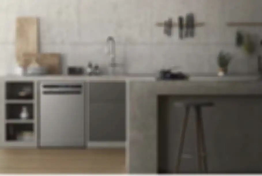 Desain dapur minimalis nan elegan ini mampu mencuri perhatian Ibu RT karena pilihan warna ini. Bukan lagi putih. Ini foto tampilan hasilnya.
