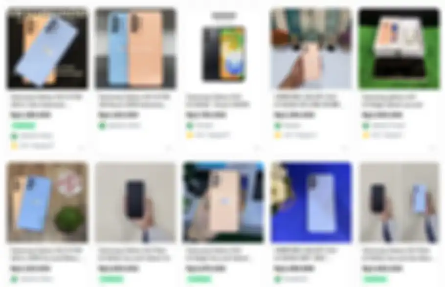 Harga HP second Samsung Galaxy A23 6/128GB di Tokopedia