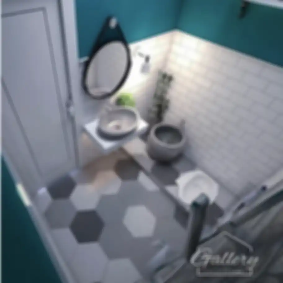Desain kamar mandi sempit di rumah type 36 ini tak lagi sumpek cuma dengan menghilangkan benda ini. Lihat 9 foto hasilnya.