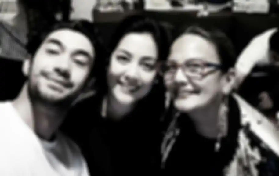 Lulu Tobing bersama Reza Rahadian dan Christine Hakim