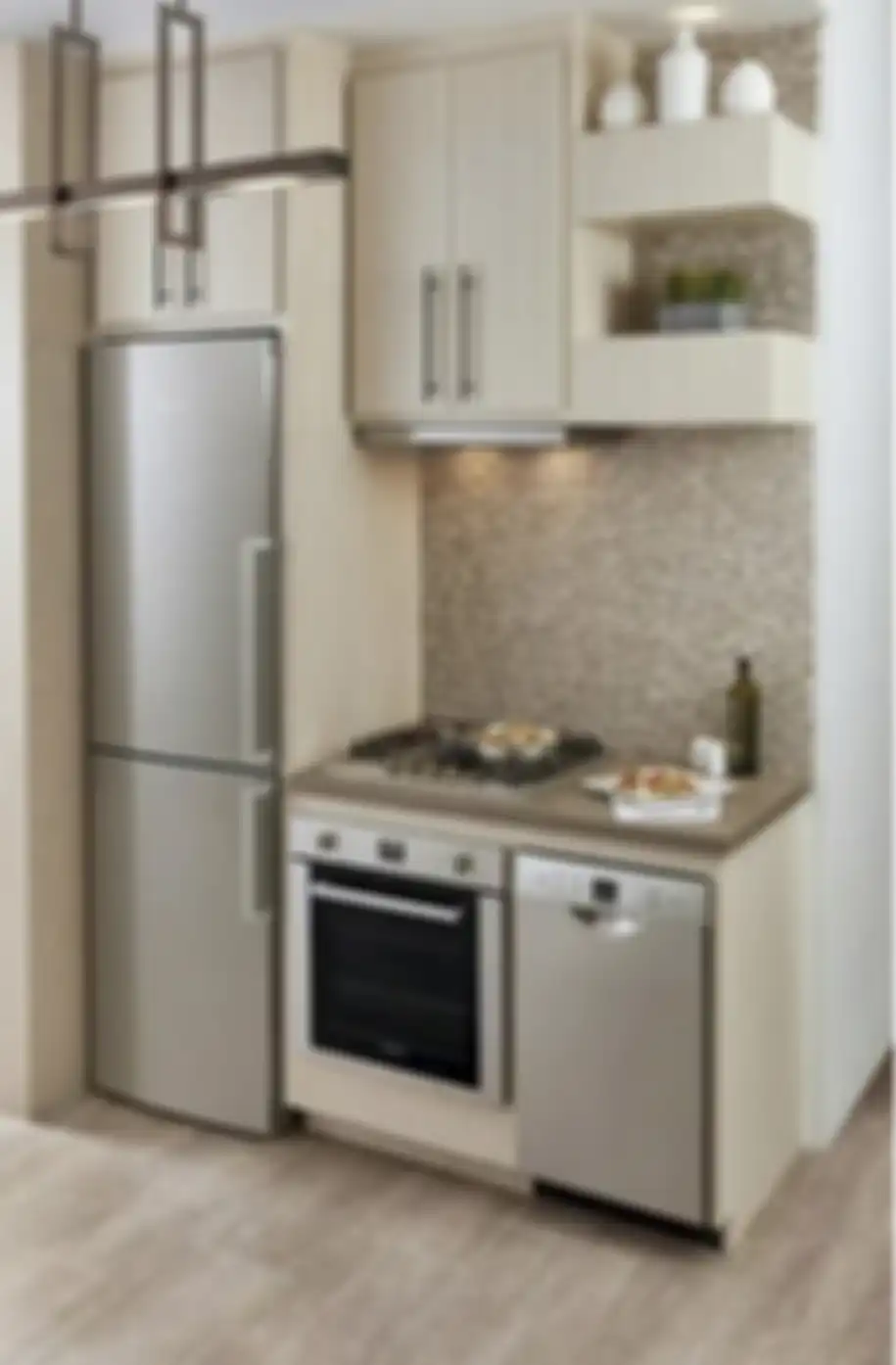 Desain dapur sempit aesthetic ini bikin istri tambah kreatif mengolah masakan. Biarpun kecil tapi fungsional. Intip 7 foto hasilnya.