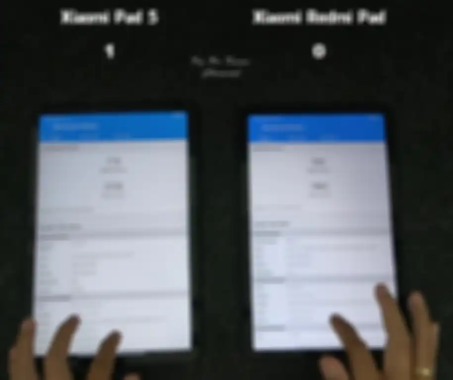 Perbandingan skor benchmark Xiaomi Pad 5 vs Redmi Pad