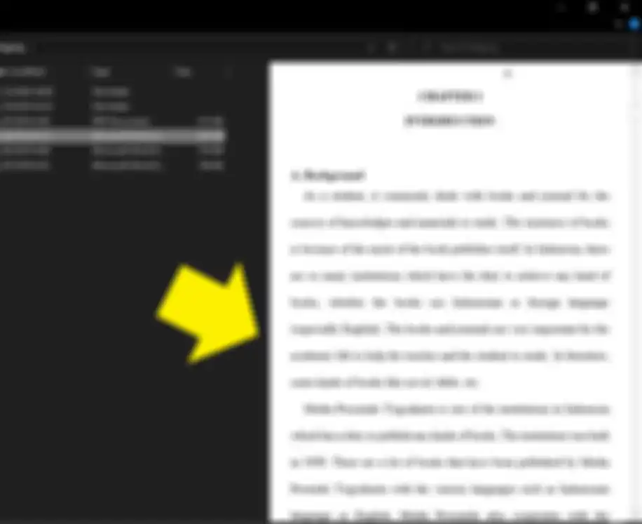 Jendela berisi file Word dan PDF