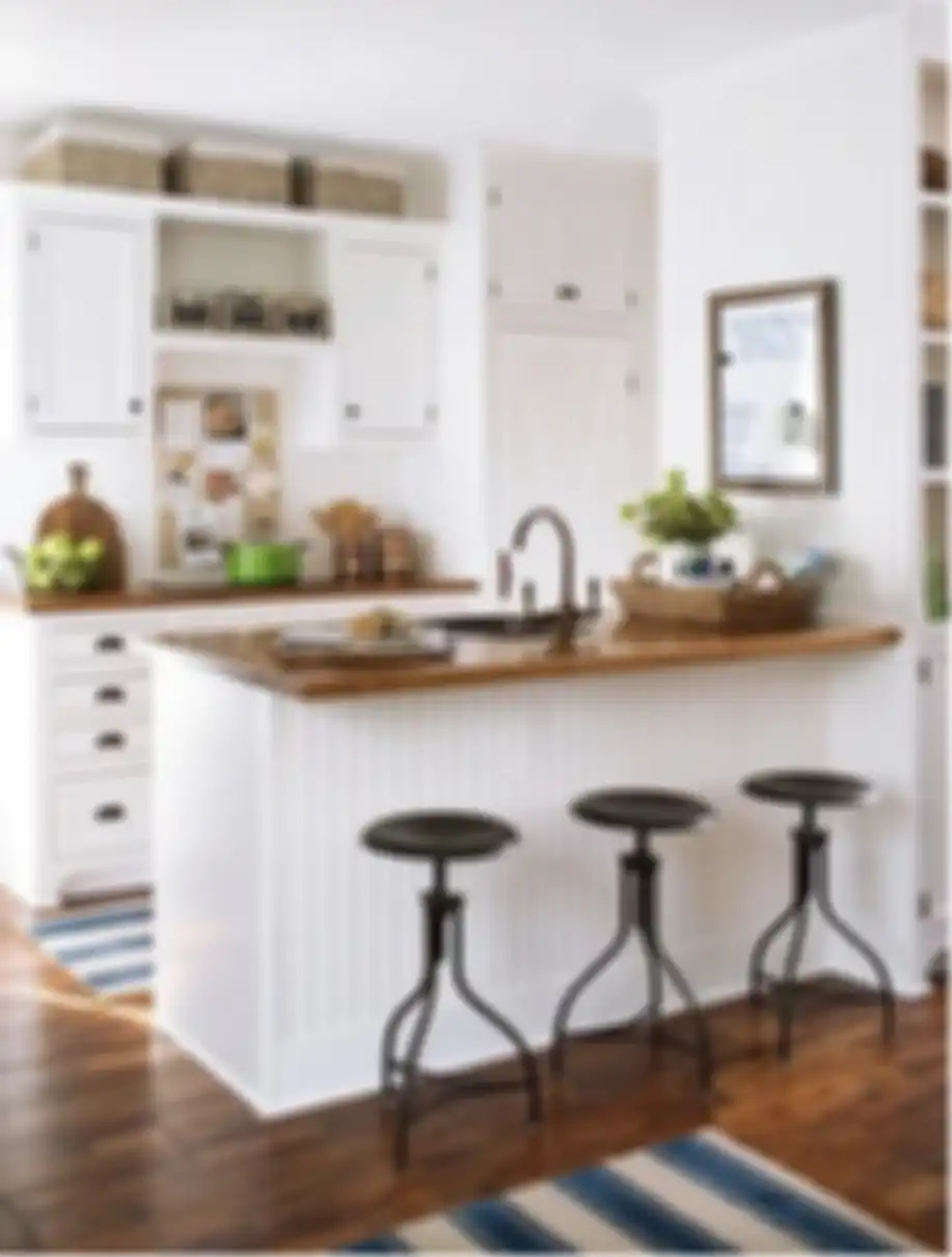 Mood istri untuk memasak langsung naik usai disodori foto aesthetic desain meja dapur kayu sederhana. Rasa nyaman hadir di area idaman.
