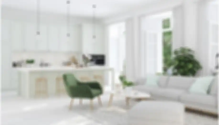 Desain dapur dan ruang tamu menyatu menjadi rahasia Ibu-ibu kompleks malas pulang. Ini 9 foto aesthetic jadi buktinya. 