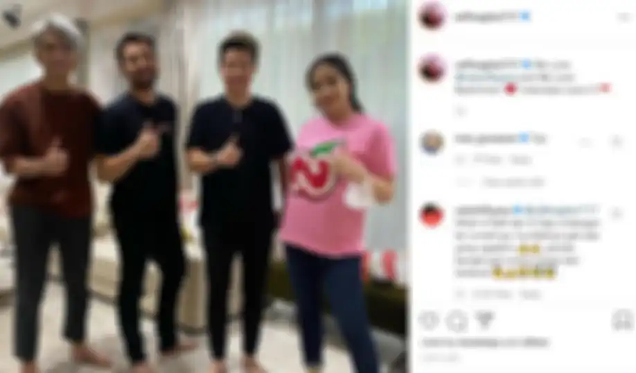 Raffi Ahmad dan Nagita Slavina mengunggah potret bersama Liliana Natsir