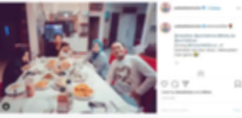 Nathalie Holscher makan bersama dengan anak-anak Sule