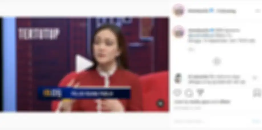 Sandy Aulia saat menanggapi kritikan perihal foto seksinya