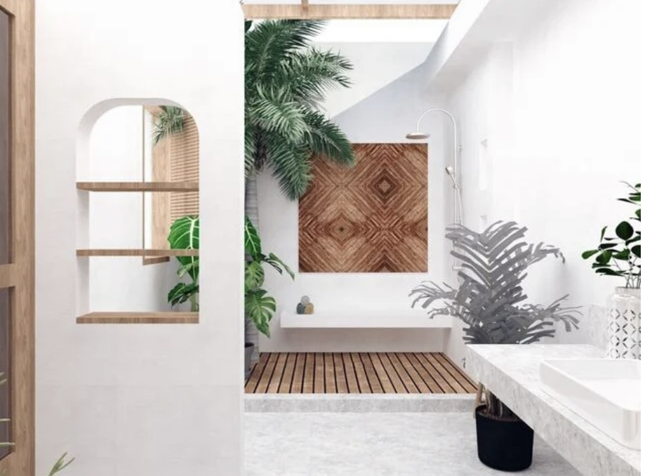 Begini desain kamar mandi outdoor minimalis yang hadirkan sensasi berbeda tanpa khawatir diintip mata nakal. Ini 7 foto aestheticnya. 