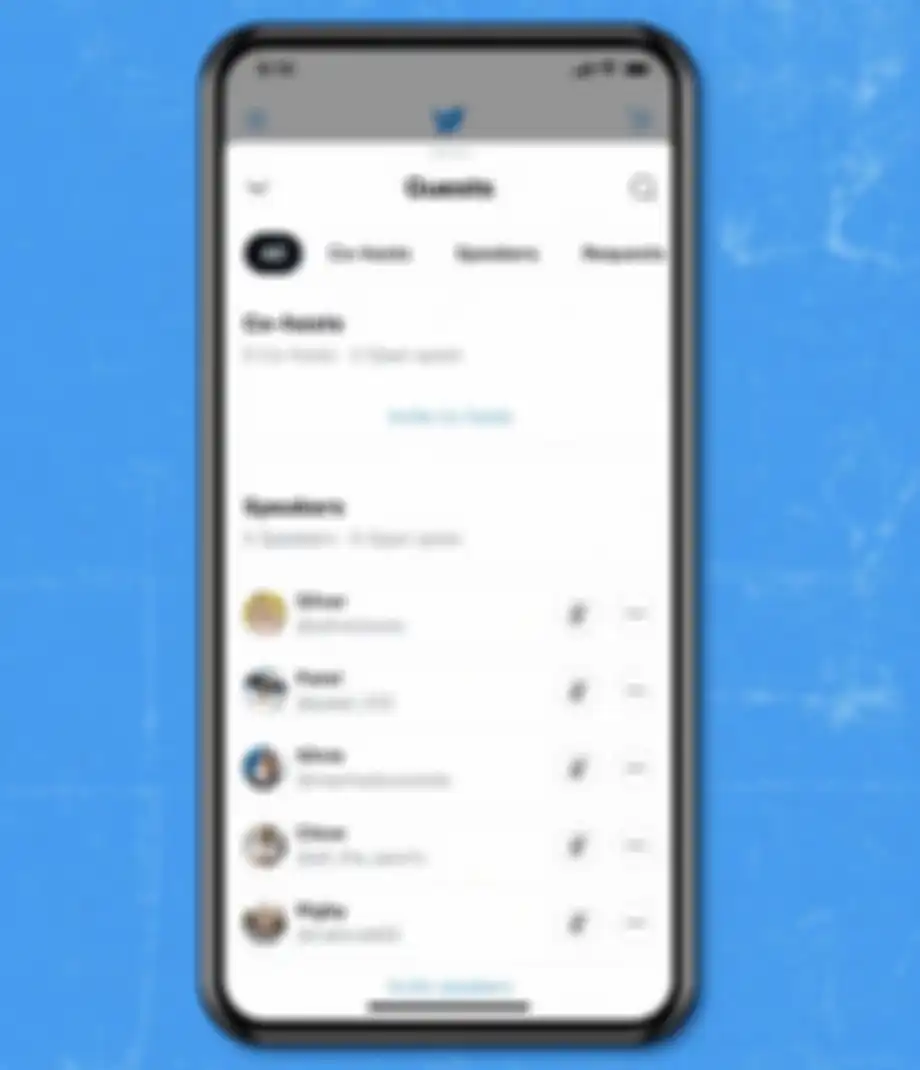 ilustrasi fitur Co-Host Twitter Space