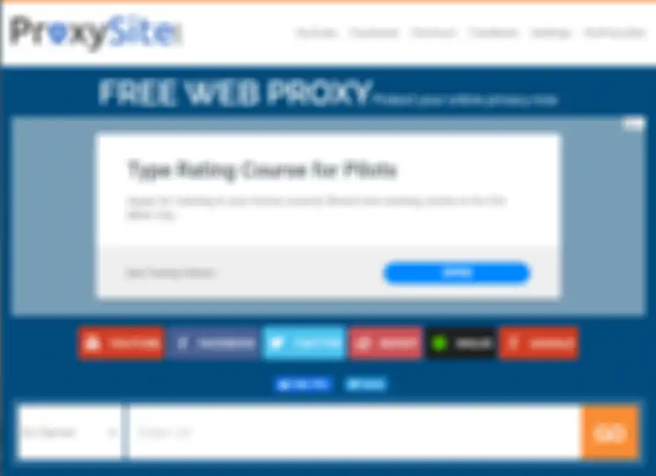Halaman depan Proxy Site