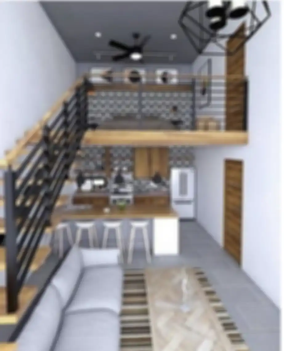 Desain ruang tamu dan dapur tanpa sekat ini jadi solusi jitu di rumah mungil. Aura anti sumpek didapat. Lihat 8 foto contohnya.