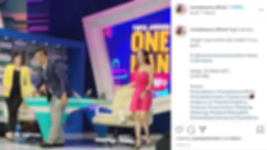 Marie Eleanor saat jadi bintang tamu acara tlakshow