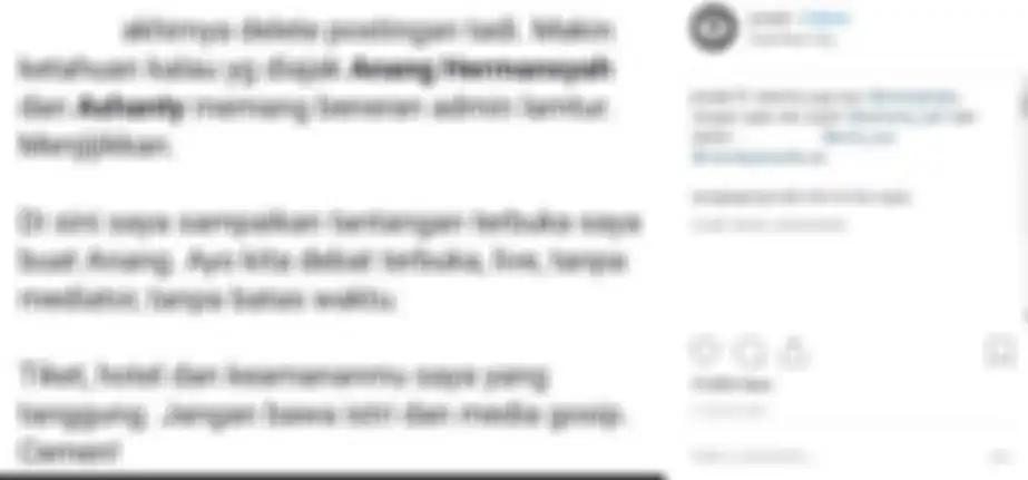 Jerinx SID menantang Anang Hermansyah tampil debat terbuka tanpa membawa Ashanty.