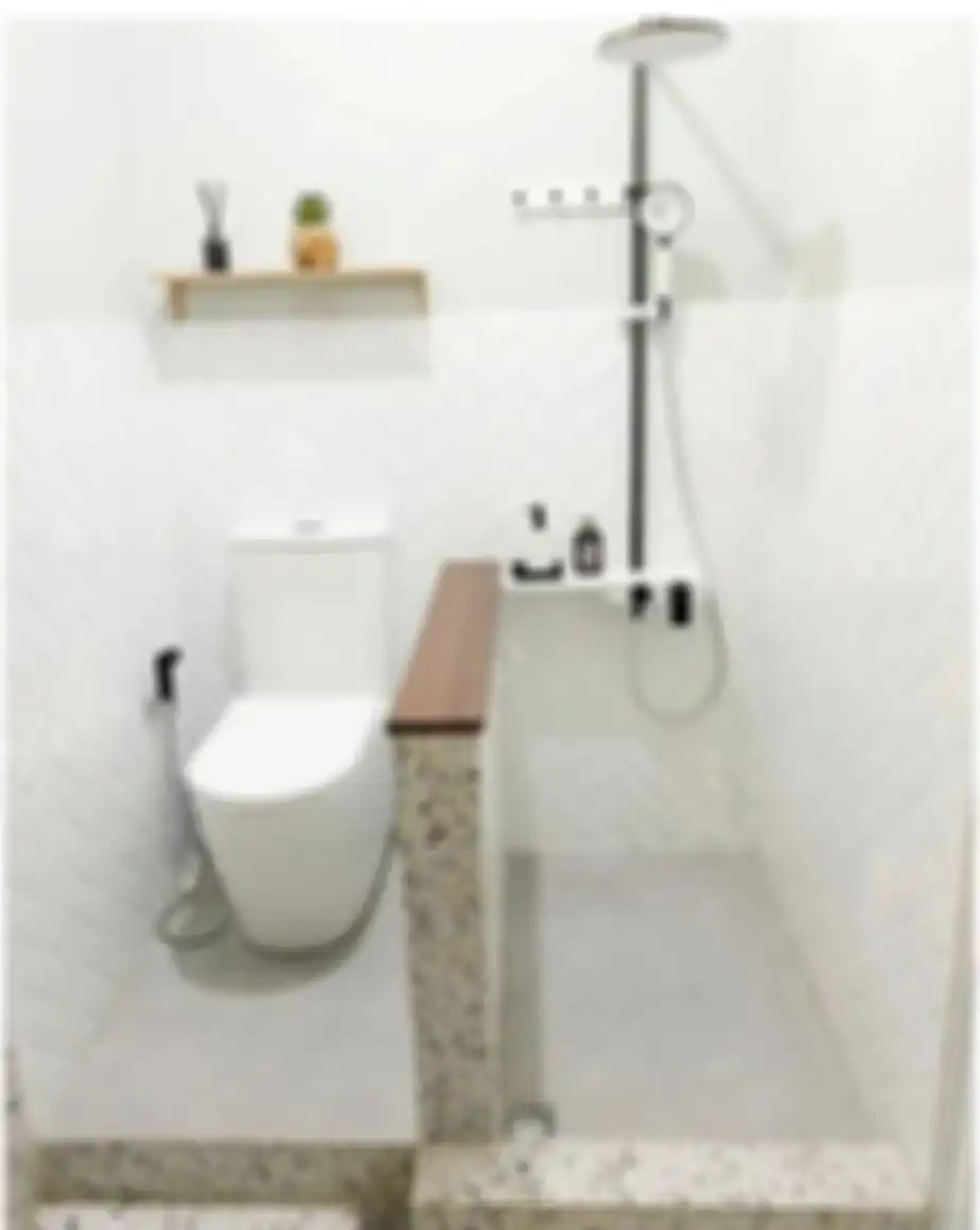 Shower bikin desain kamar mandi sempit jadi makin tampak mewah nan modern. Tapi, masih banyak yang belum percaya. Ini 7 foto hasilnya.