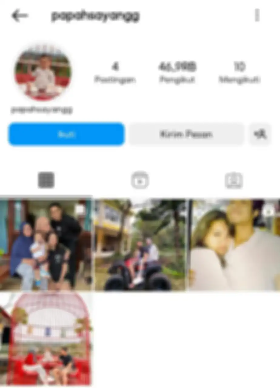 Mantan Nathalie Holscher pakai foto Adzam sebagai foto profil IG