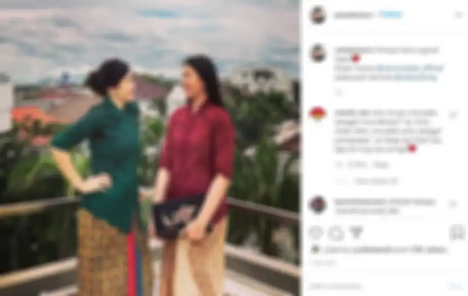 Kecantikan Veronica Tan dan anak gadisnya saat mengenakan kebaya