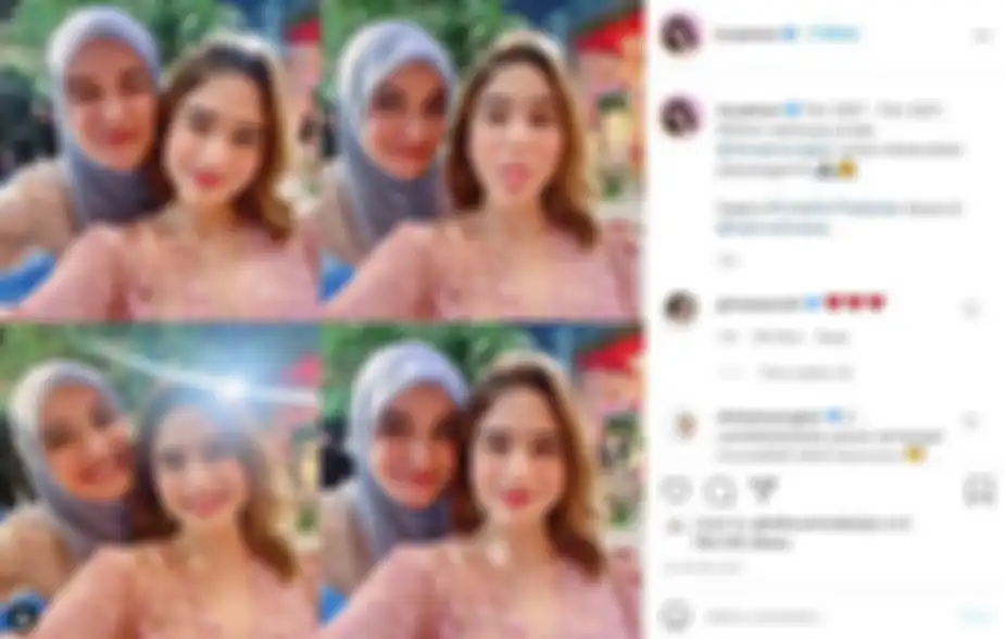 Tissa Biani meminta restu kepada Shireen Sungkar karena akan menggantikan posisinya di serial Cinta Fitri The Series