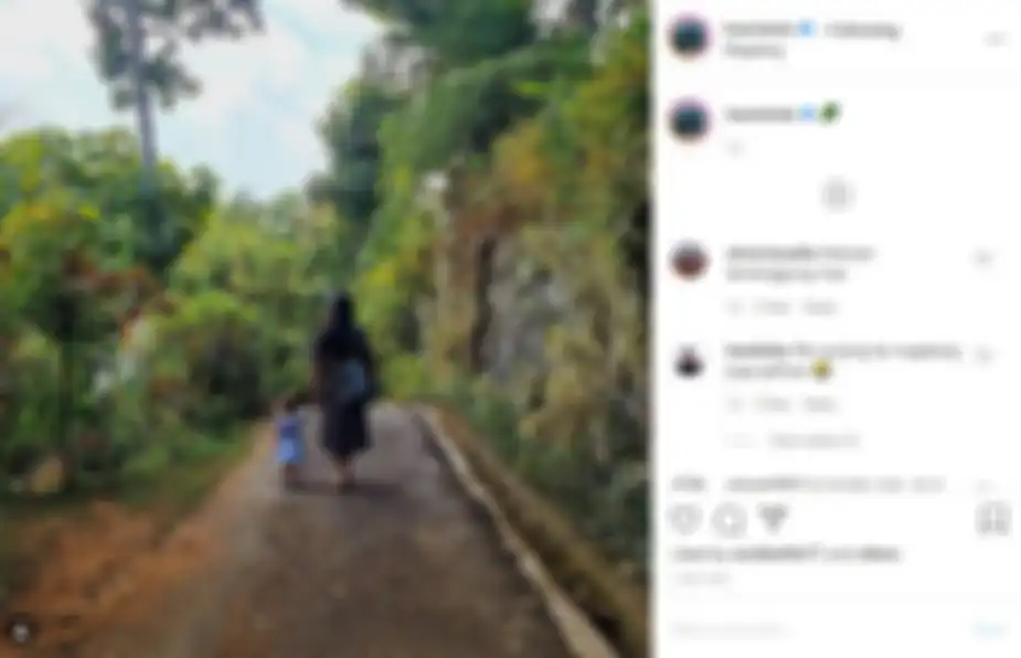 Hamish Daud dan Raisa mengajak putrinya liburan ke Magelang