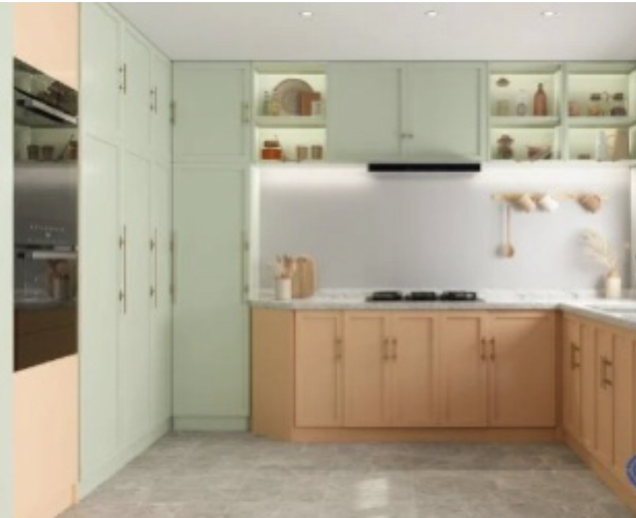 Inilah penyebab foto desain doto dapur mungil jadi sorotan pemilik rumah minimalis. Padahal cuma dipasangi lemari dapur ini.