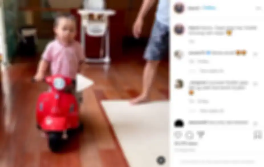 Yosafat Abimanyu Purnama miliki vespa mainan