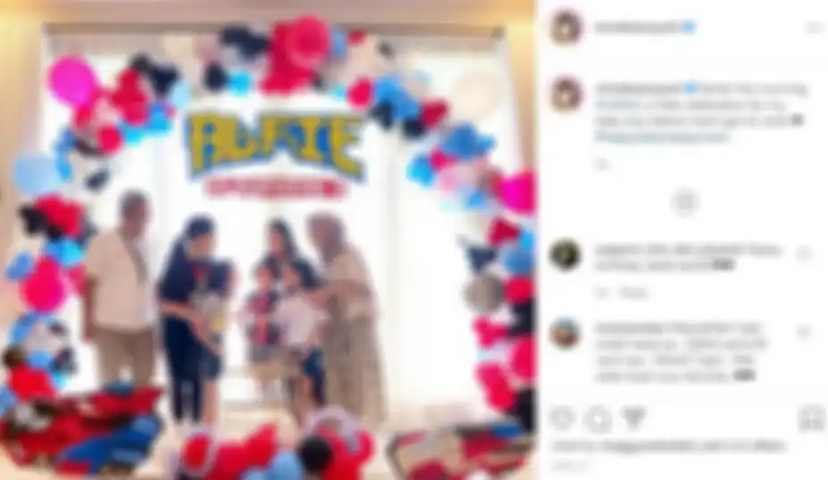 Ririn Dwi Ariyanti rayakan ulang tahun anaknya tanpa suami