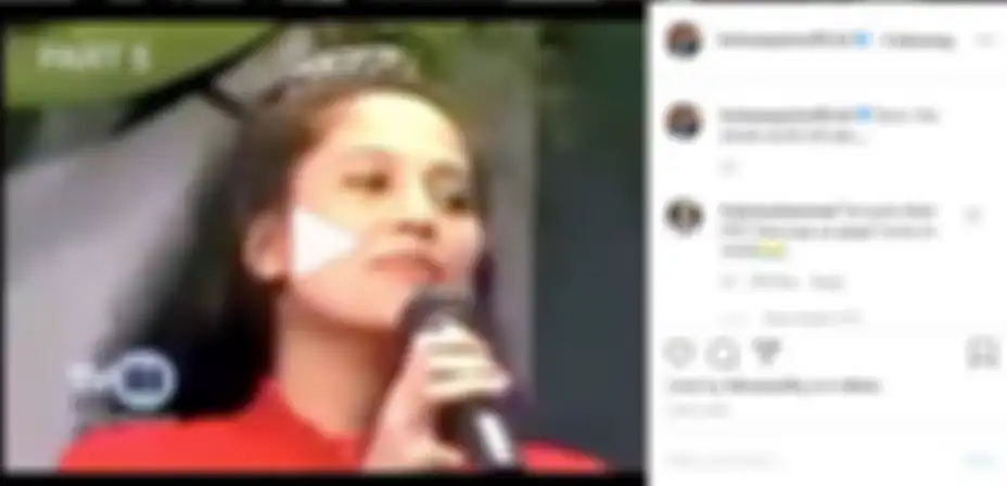 Unggahan Hotman Paris saat masa muda Meriam Bellina