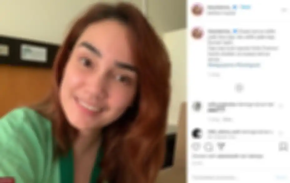 Unggahan Feby Febiola sebelum kemoterapi kista ovarium