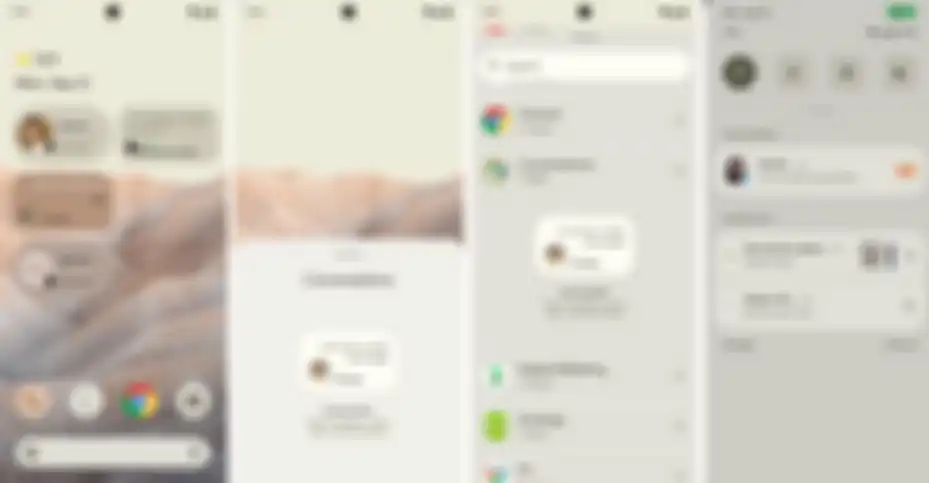 Bocoran mockup desain layar Android 12.