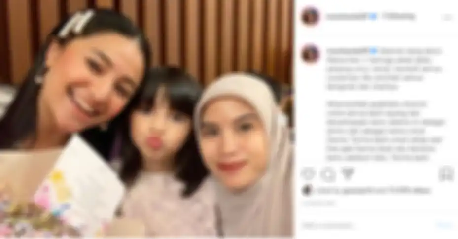 Marshanda ucapkan terima kasih pada istri Ben Kasyafani karena sudah menjadi ibu yang baik bagi anaknya.