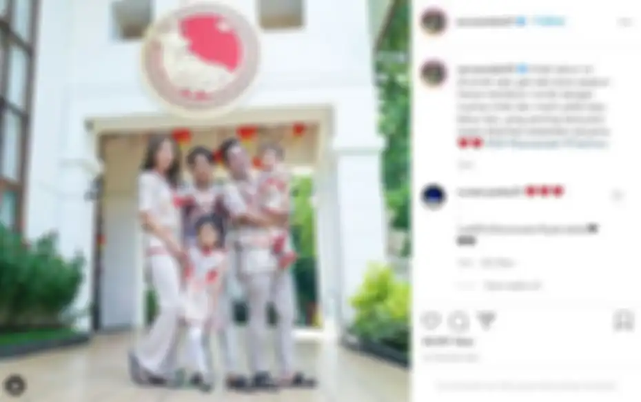 Ruben Onsu dan Sarwendah bersama ketiga anaknya merayakan Hari Raya Imlek 2021 di rumah saja