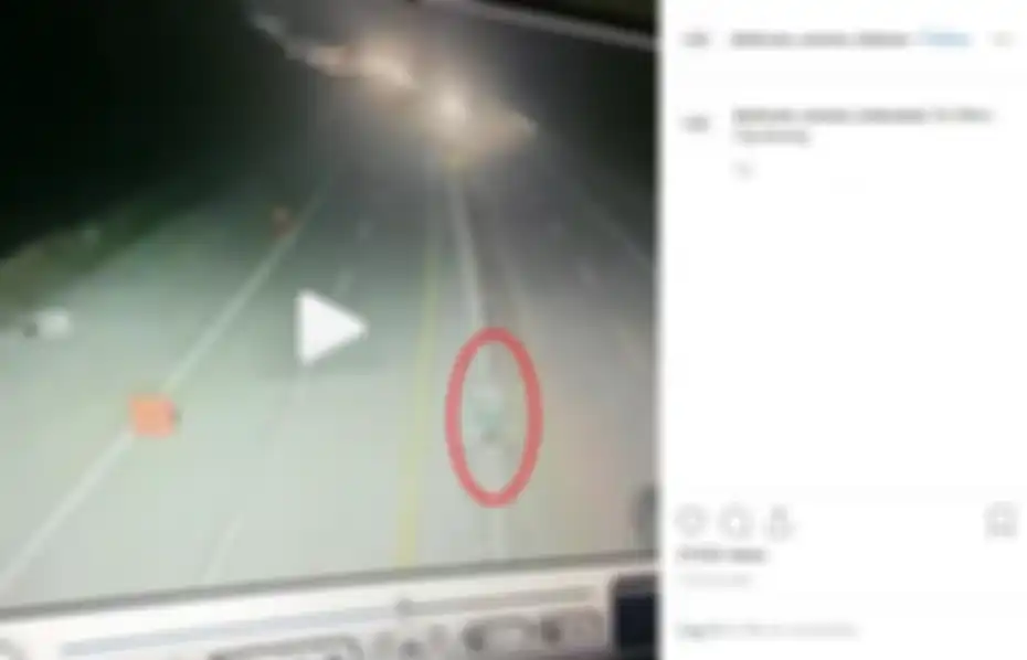 Kamera CCTV merekam kejadian janggal di KM 65 Tol Cipularang 