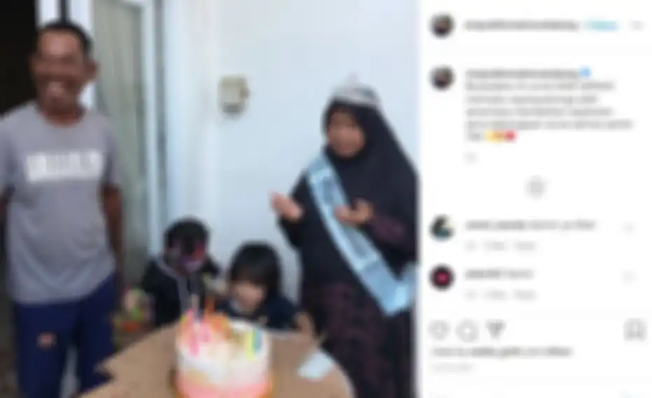Ungkapan sayang Sirajuddin Mahmud untuk sang mertua yang tengah berulang tahun