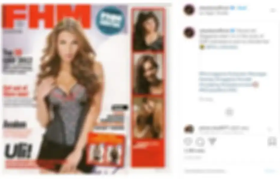 Uli Auliani ketika jadi model untuk cover majalah di Amerika