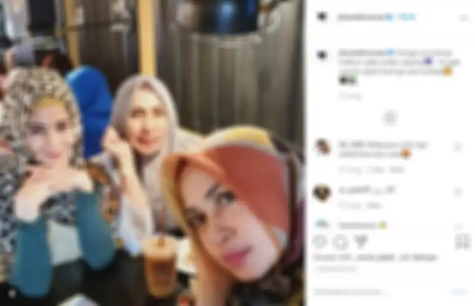 Jihan Fahira saat makan bersama para kerabat